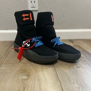 Off white sneakers/shoes/moto wraps